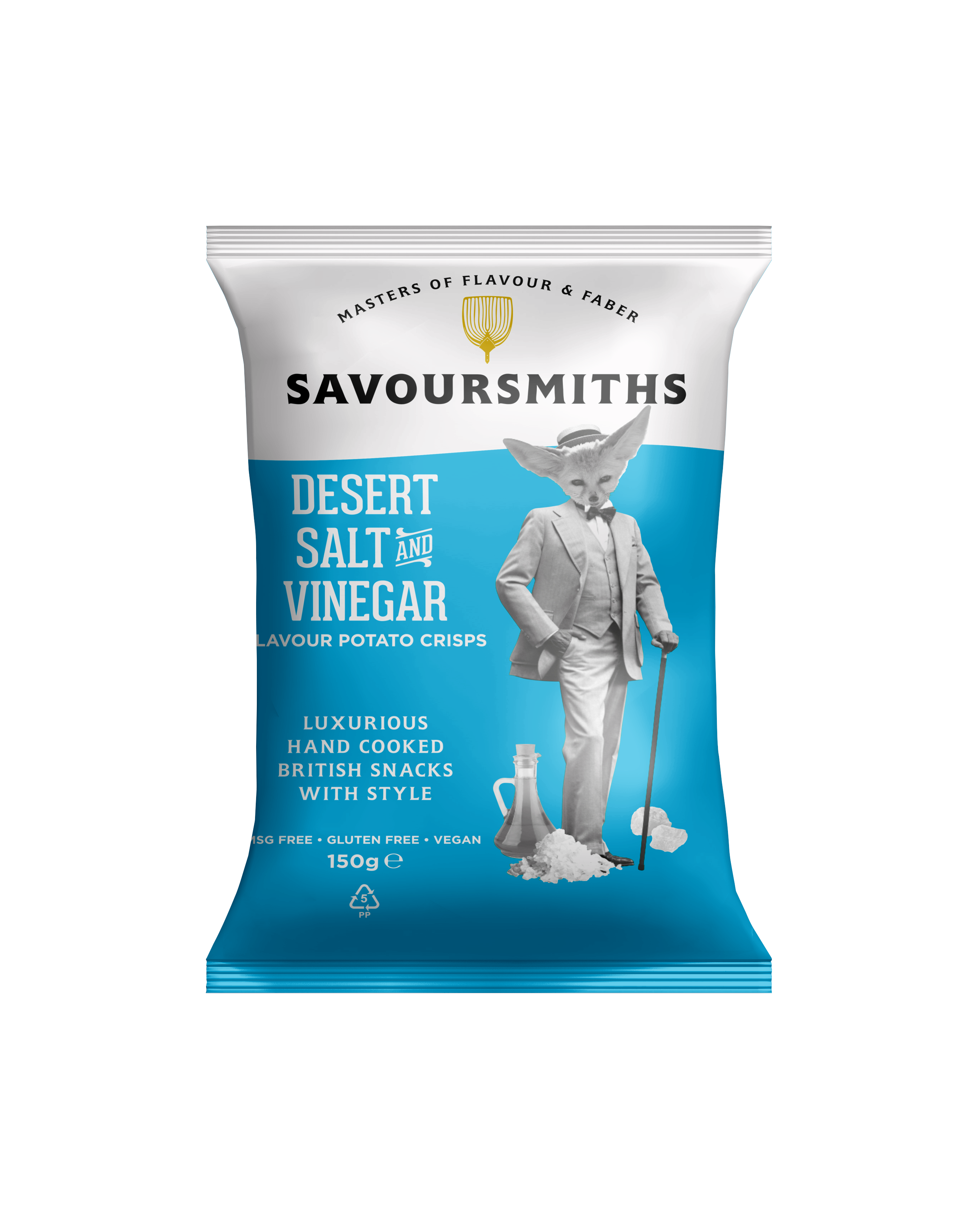Savoursmiths Desert Salt and Vinegar Potato Crisps 5.29oz